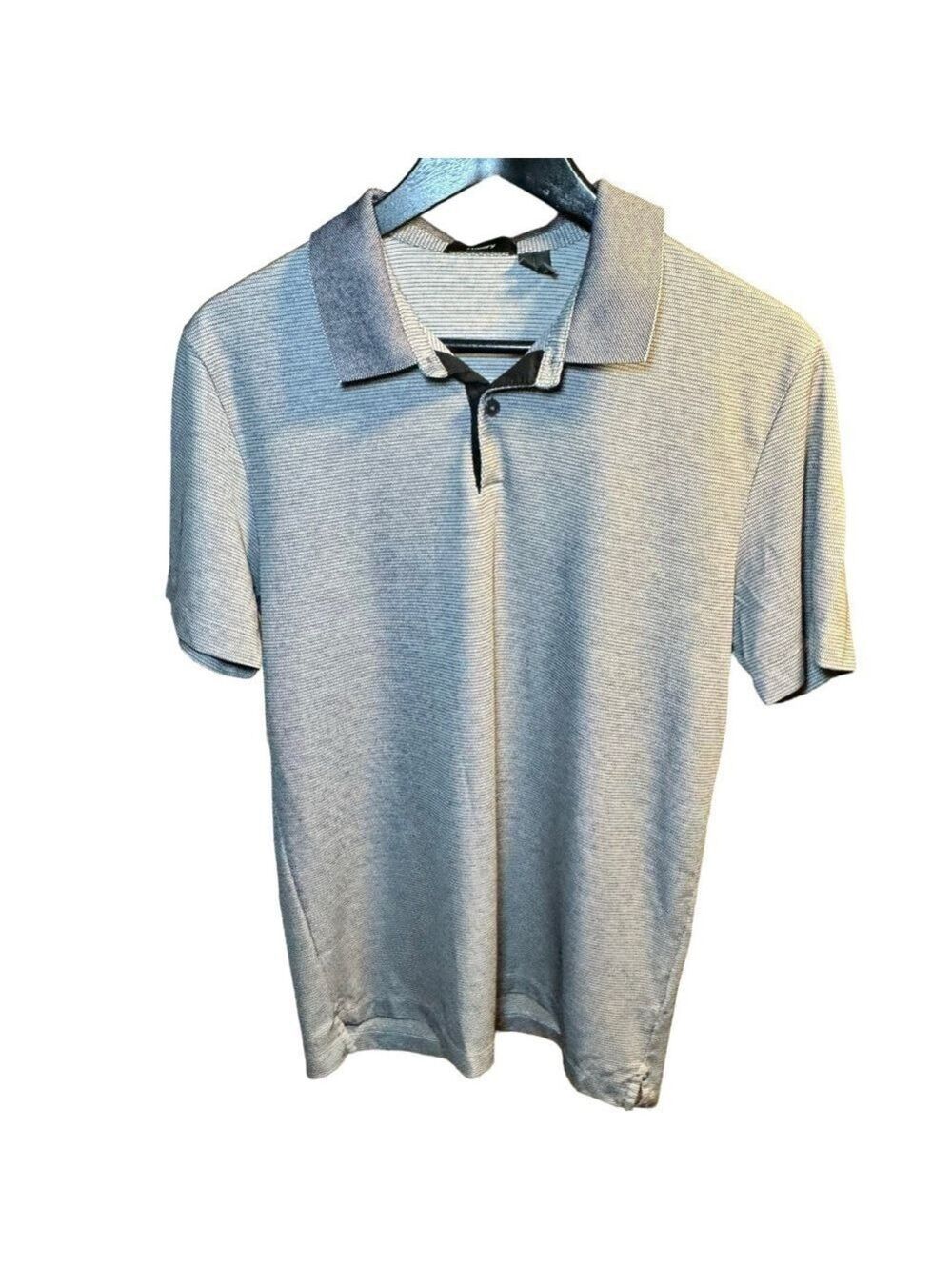 Theory Gray Polo Shirt SZ M